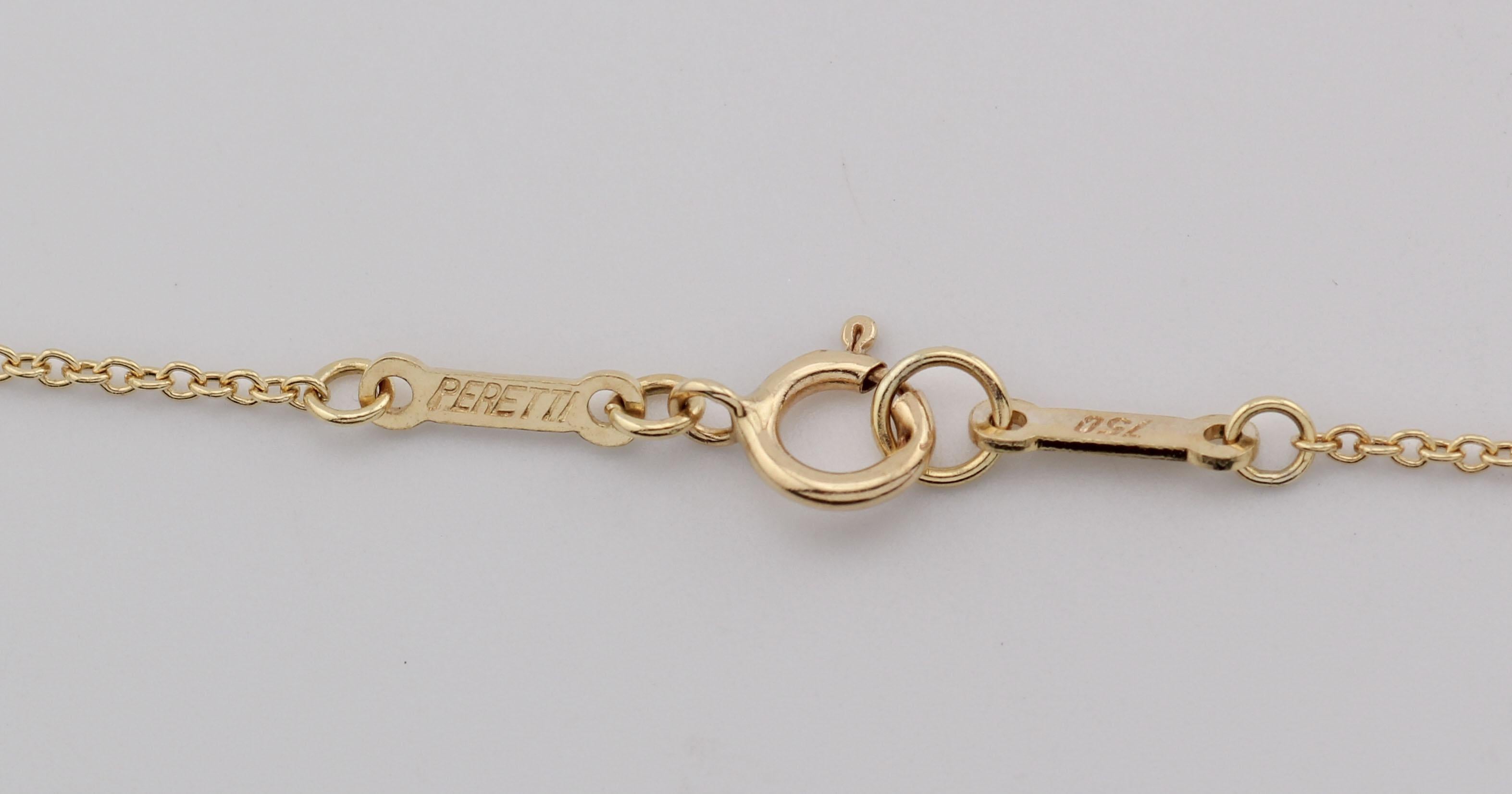 Tiffany & Co. Elsa Peretti, collana lunga con ciondolo a forma di stella di David in oro 18 carati XLarge in vendita 1