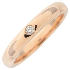 TIFFANY & Co. Anello a fascia con diamanti Elsa Peretti in oro rosa 18 carati 0,02 4,5