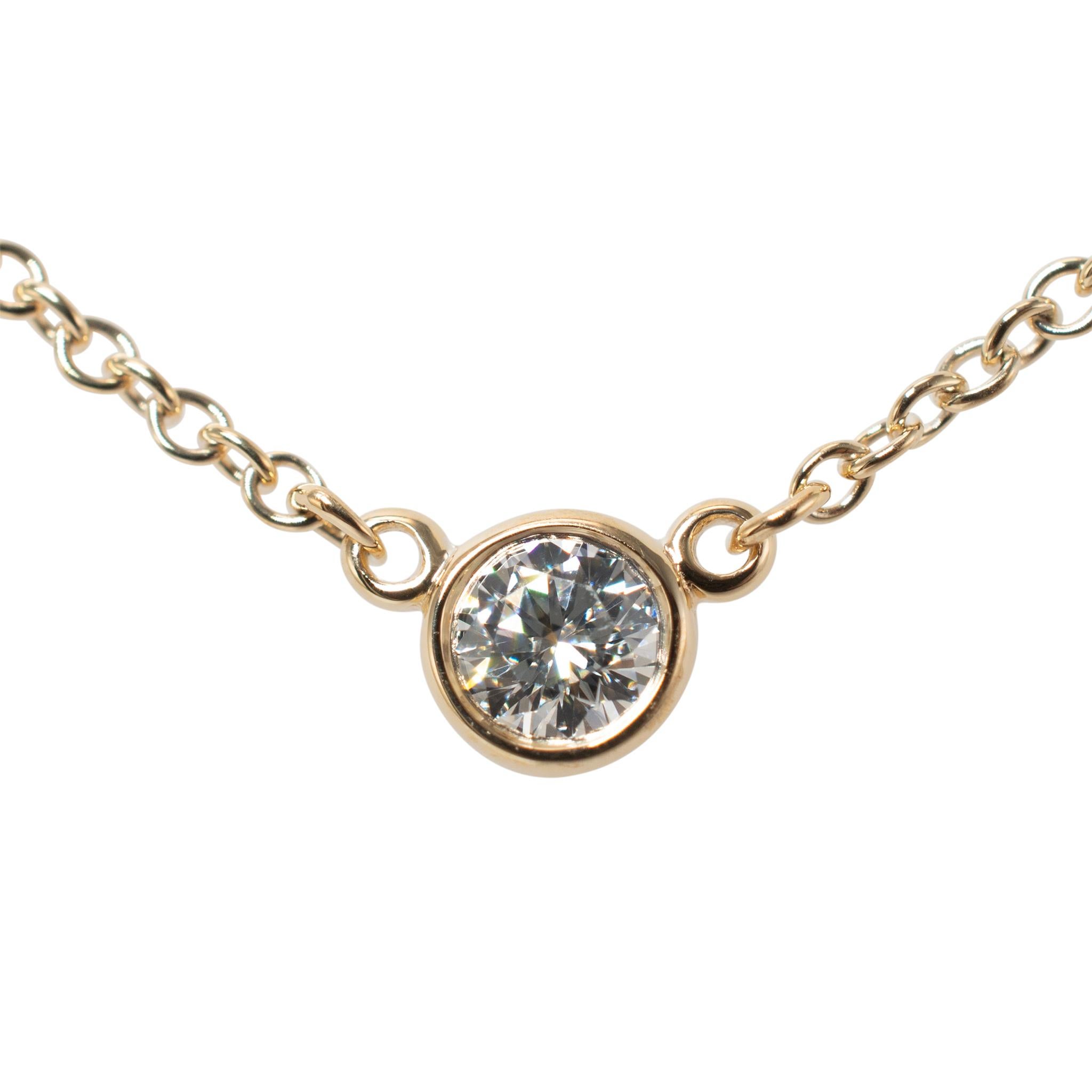 Marca: Tiffany & Co.

Sexo: Mujer

Tipo de metal: Oro amarillo de 18 quilates

Longitud: 16,00 pulgadas

Peso: 1.90 gramos

Dama TIFFANY & CO. ELSA PERETTI diseñadora  Collar BY THE YARD de oro amarillo de 18 quilates y estación de diamantes.