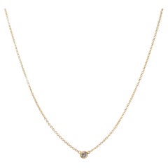 Tiffany & Co. Collar con Colgante de Diamante Elsa Peretti Amarillo de 18 quilates 0,12 ct