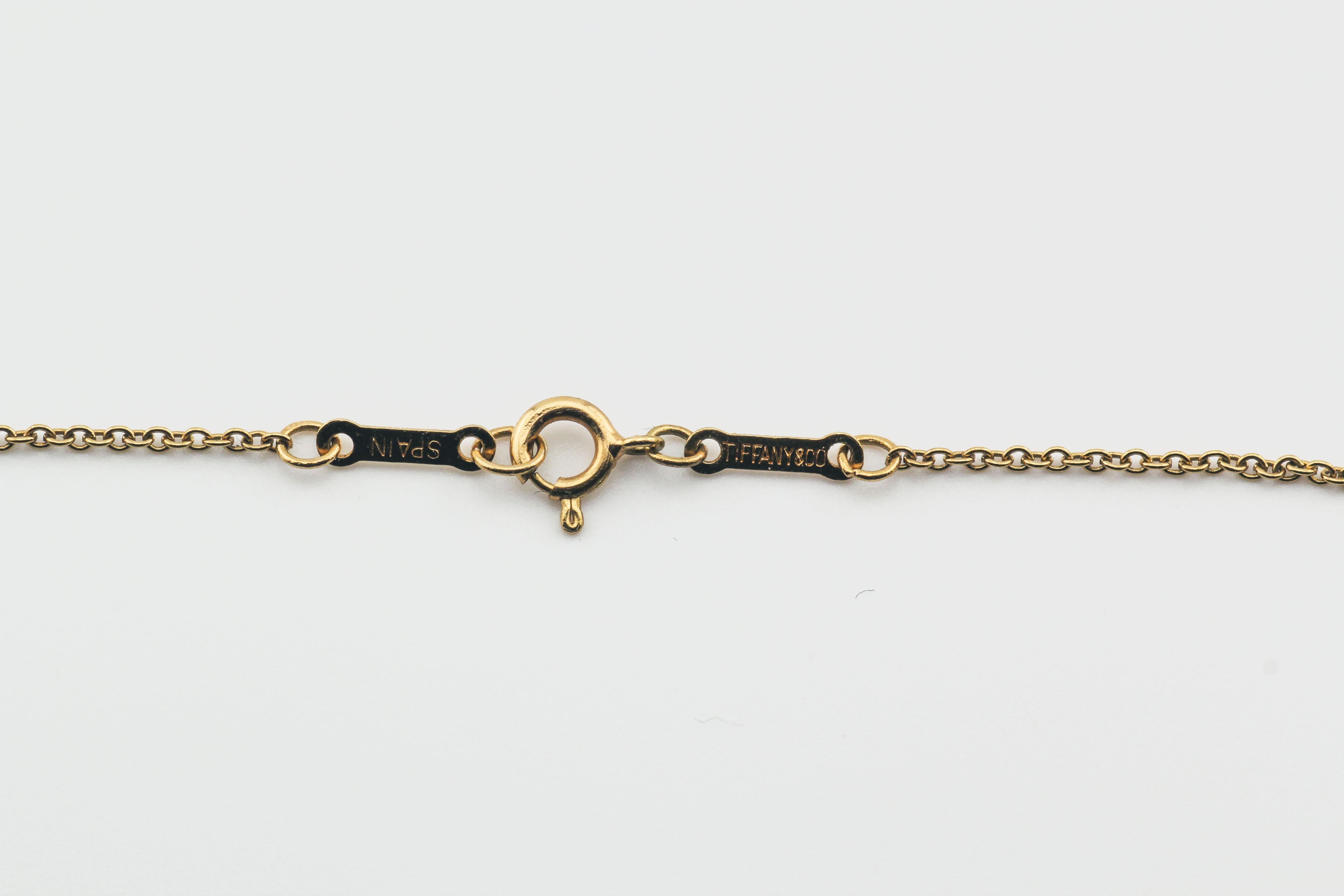 Tiffany & Co. Elsa Peretti 18K Yellow Gold 22 mm Star of David Pendant Necklace 1