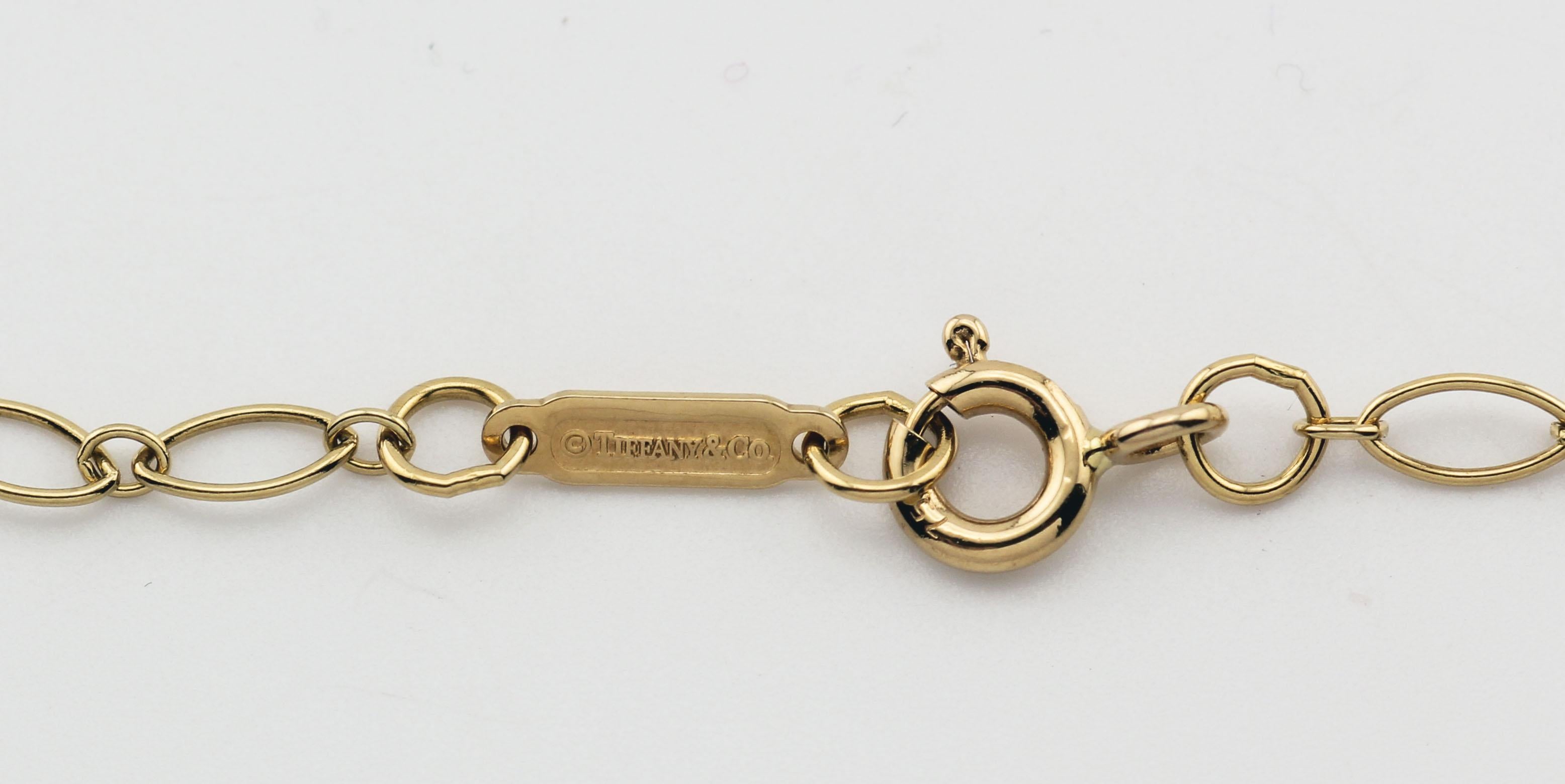 Tiffany & Co. Elsa Peretti, collier long étoile de David en or jaune 18 carats, 40 mm en vente 1
