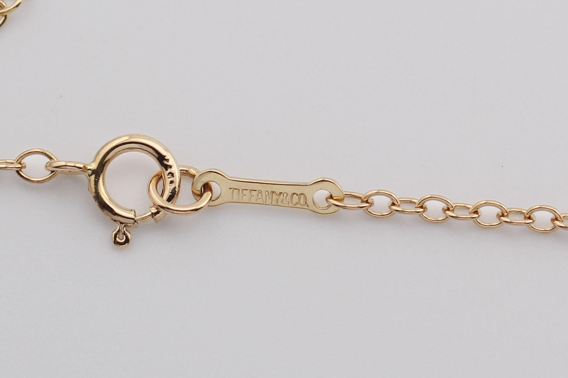 Tiffany & Co. Elsa Peretti, collana con ciondolo a forma di stella di David da 40 mm in oro giallo 18 carati in vendita 3