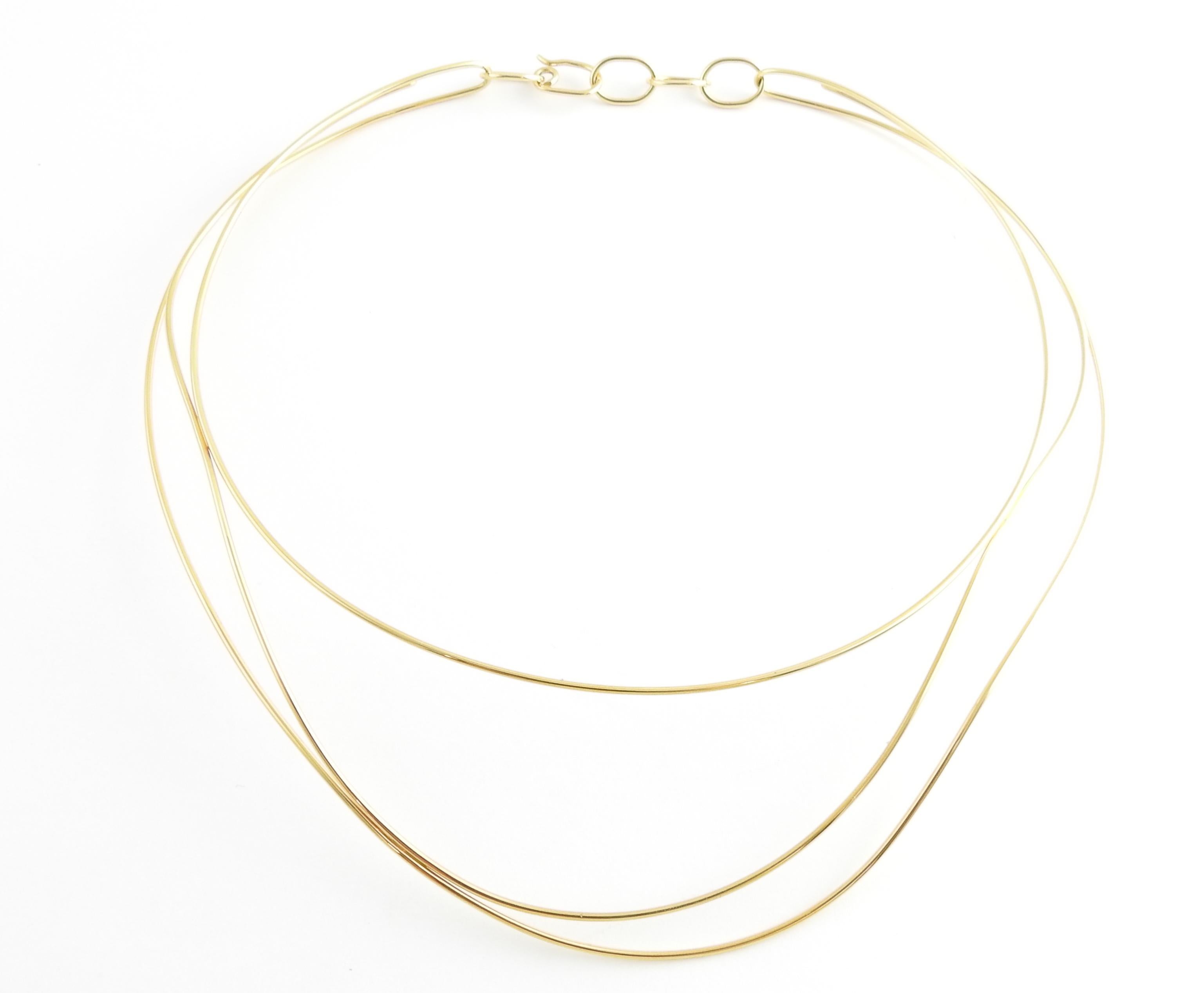 Tiffany & Co. Elsa Peretti 18K Yellow Gold Abstract Wire Choker

This authentic Tiffany & Co. Choker is 16