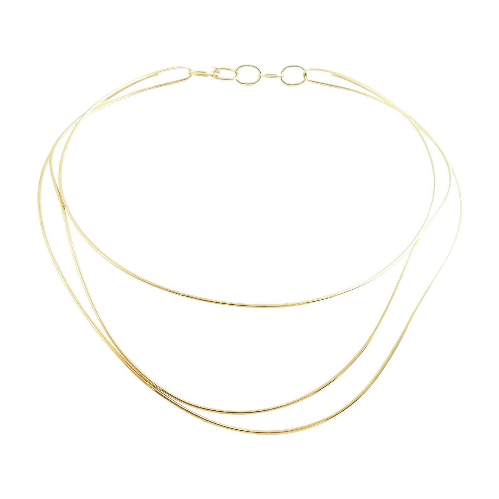 gold wire choker necklace 