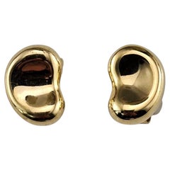 Tiffany & Co. Elsa Peretti 18K Yellow Gold Bean Stud Earrings #24511