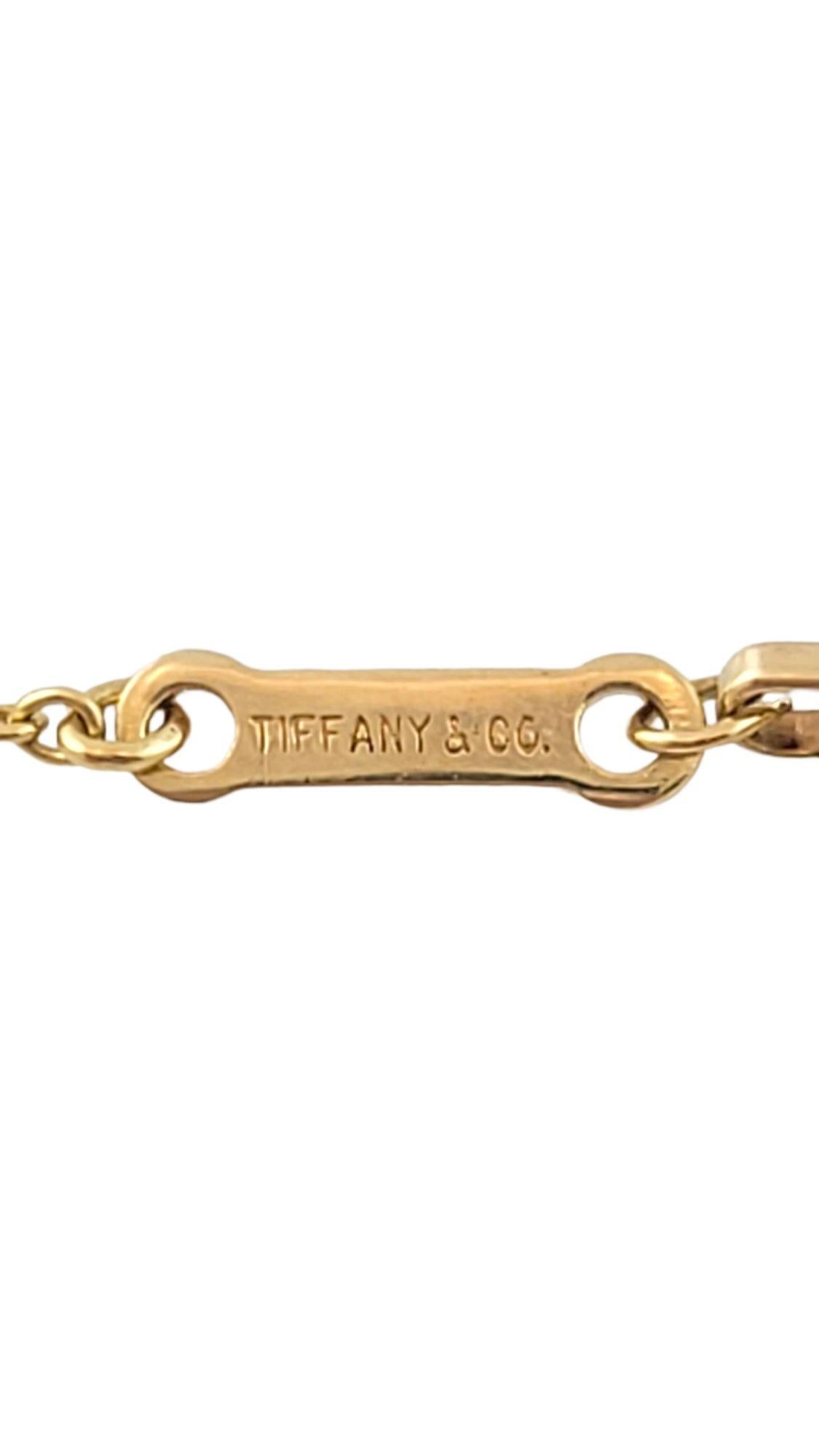 Tiffany & Co Elsa Peretti 18K Yellow Gold Chain Diamond by the Yard Bracelet In Good Condition For Sale In Washington Depot, CT