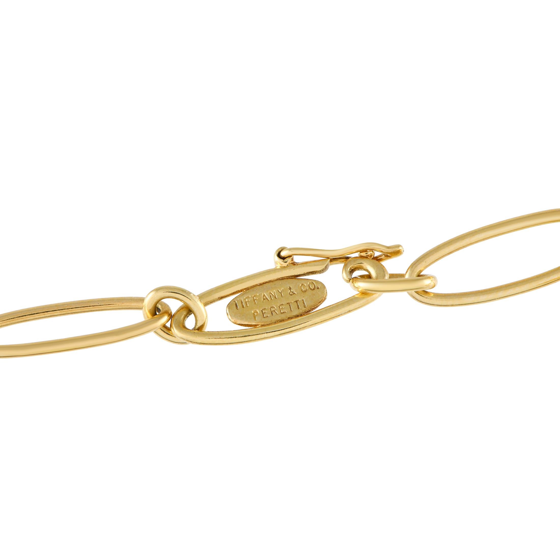 Women's Tiffany & Co. Elsa Peretti 18K Yellow Gold Charm Bracelet