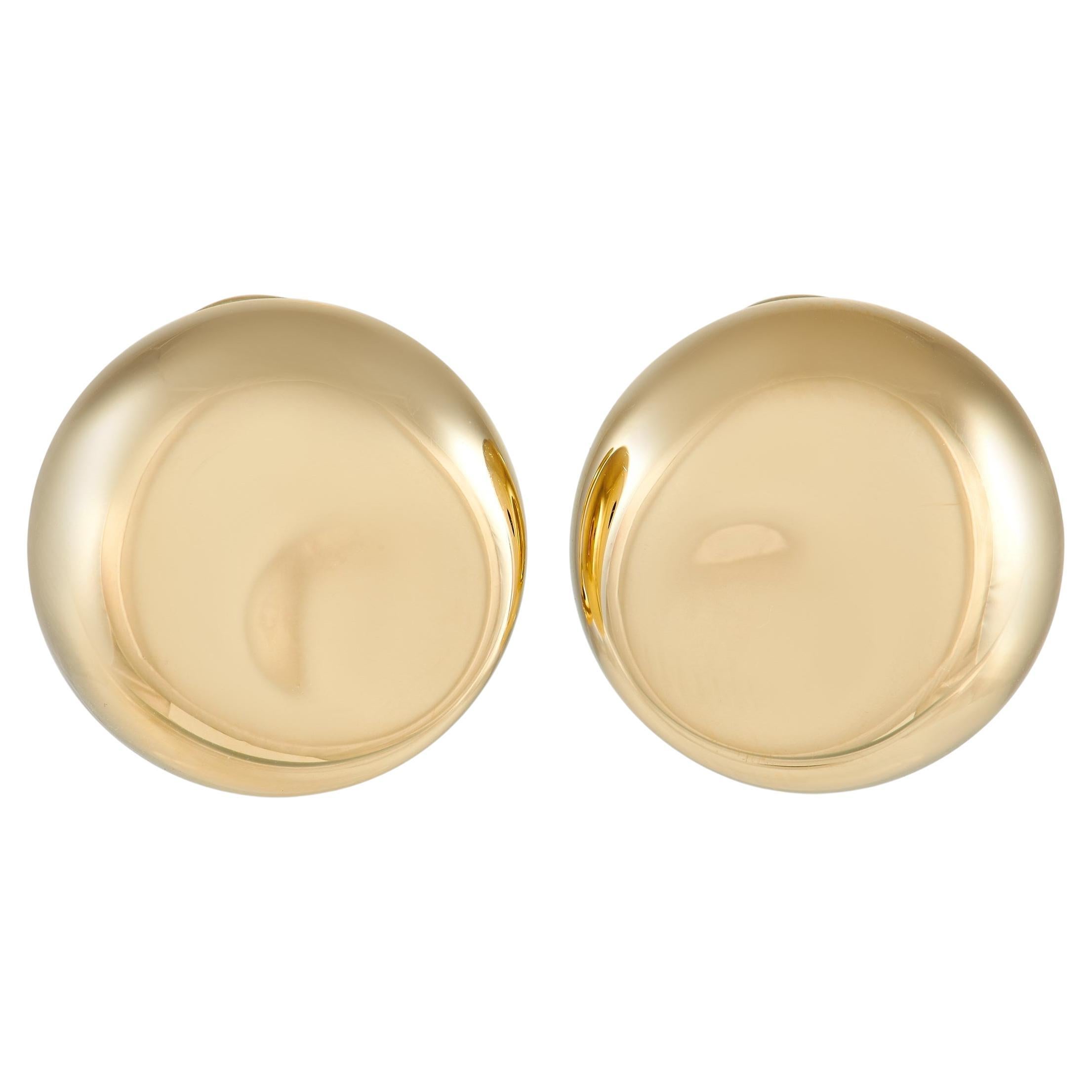 Tiffany & Co. Elsa Peretti 18K Yellow Gold Clip-on Dot Earrings