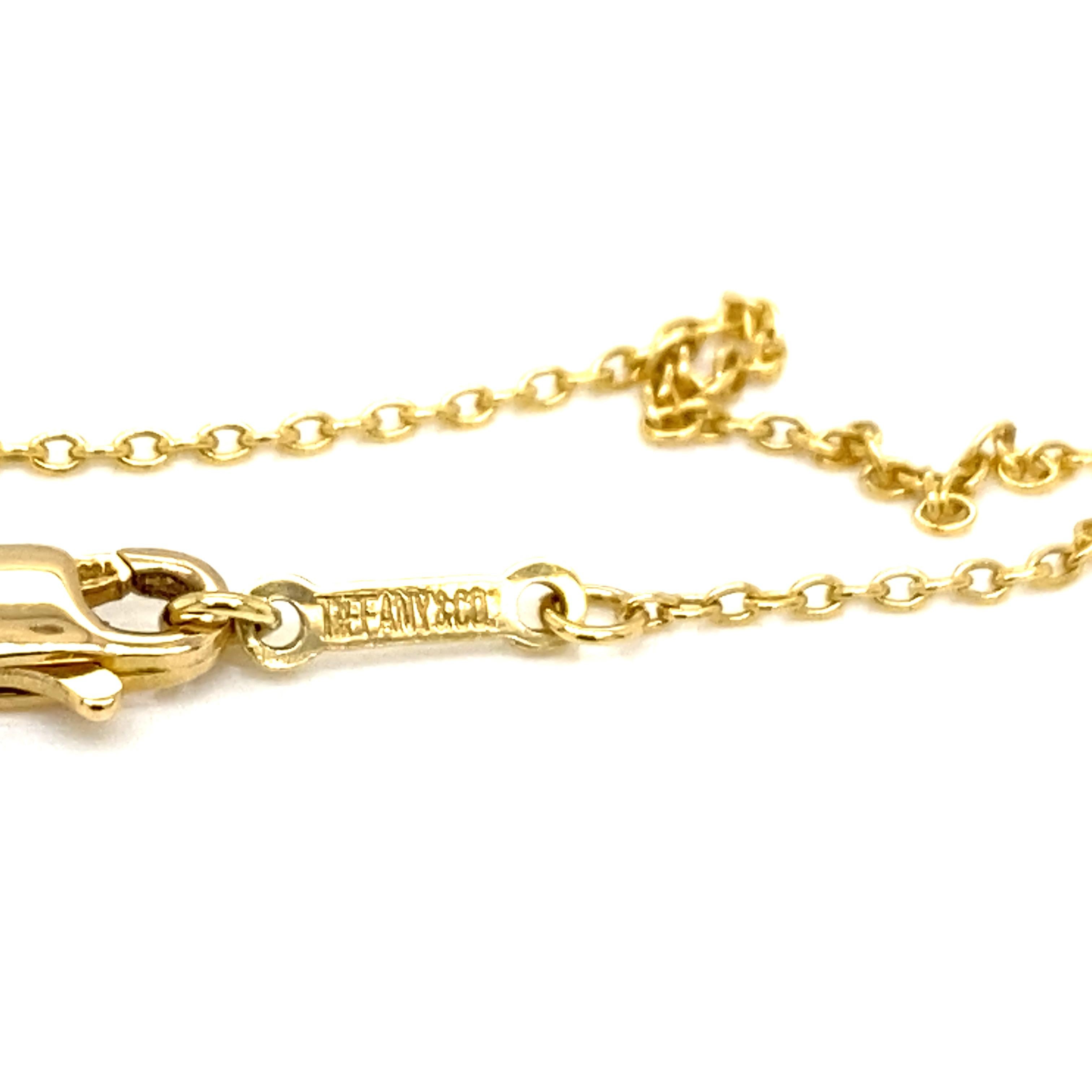 Tiffany & Co. Elsa Peretti 18k Yellow Gold Crucifix and Chain 4