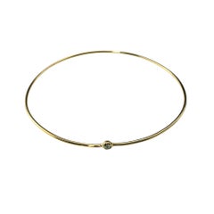 Tiffany & Co. Elsa Peretti 18K Yellow Gold Diamond Bangle Bracelet #20967