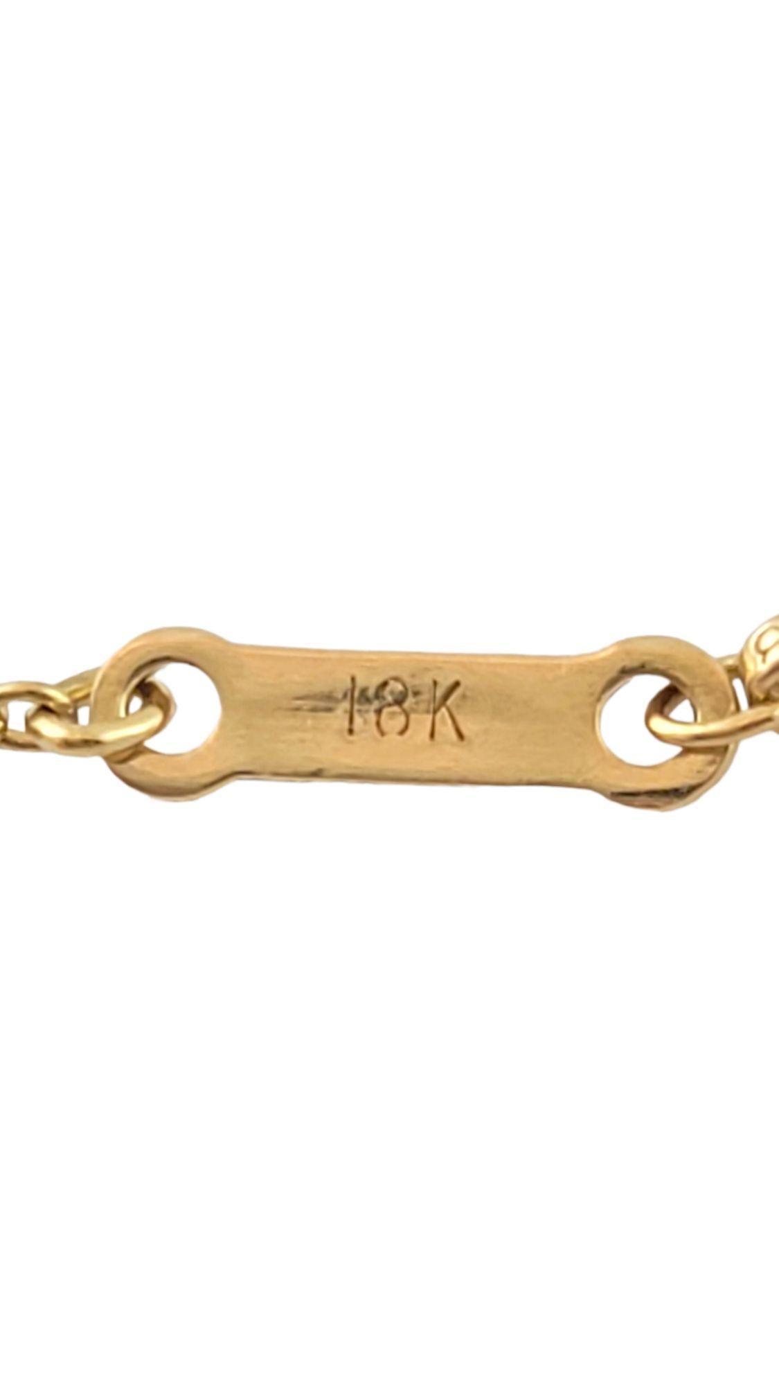 Tiffany & Co Elsa Peretti 18K Yellow Gold Diamond by the Yard Bracelet #18584 2