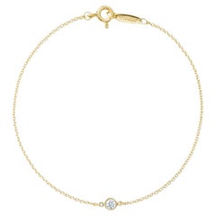 TIFFANY & CO. ELSA PERETTI 18k Yellow Gold & Diamond by the Yard Bracelet