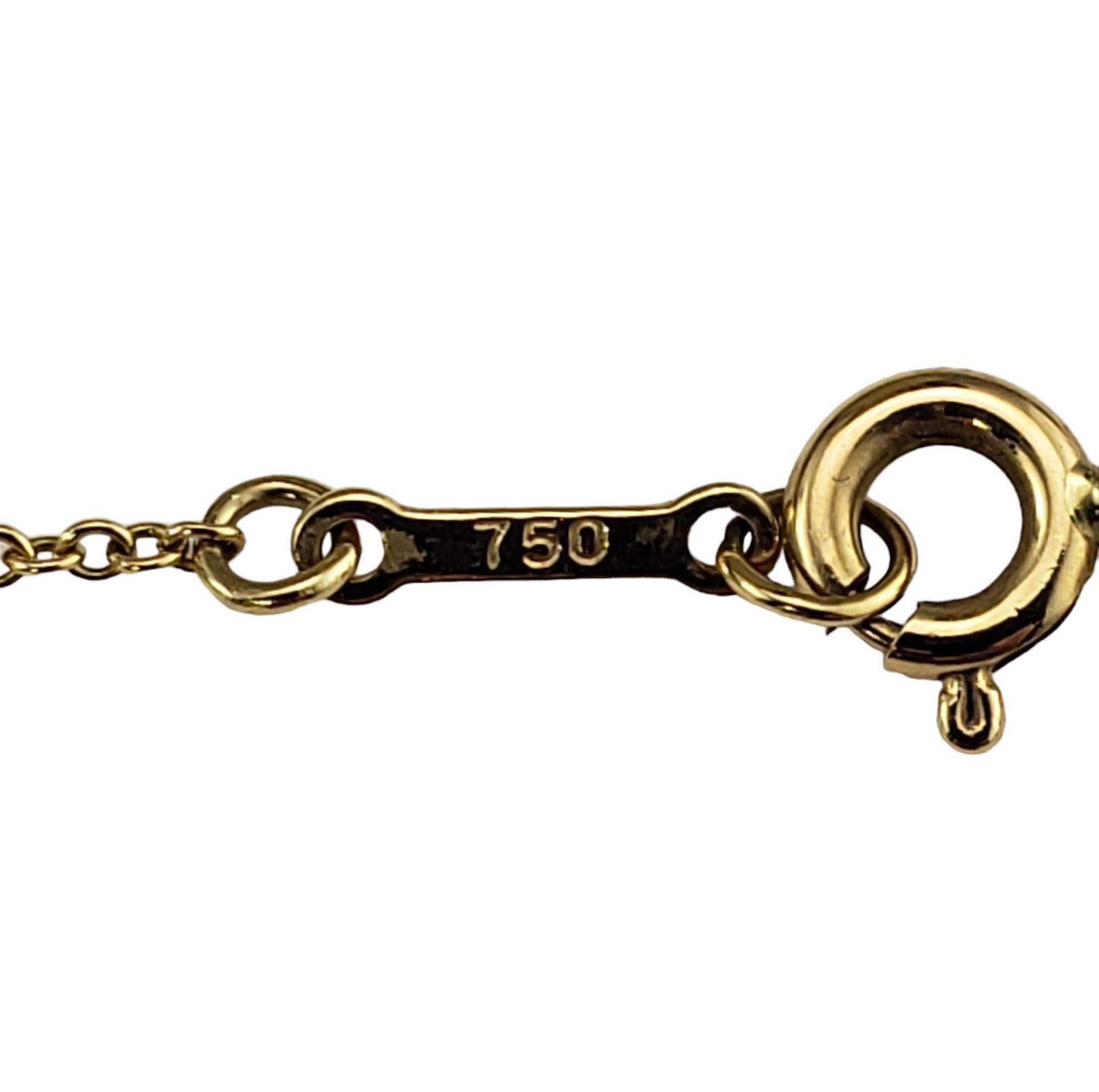 Tiffany & Co. Elsa Peretti 18 Karat Gelbgold Diamant By Yard Halskette #17056 im Angebot 1