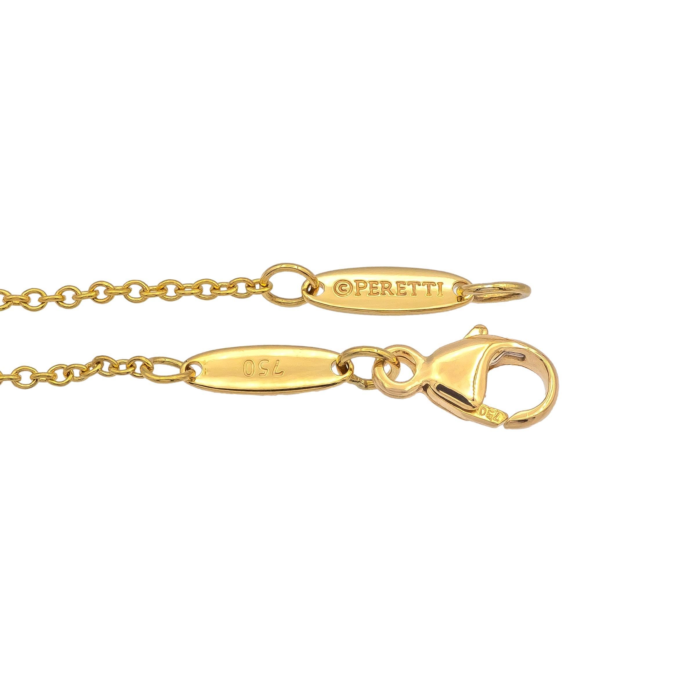 Women's Tiffany & Co. Elsa Peretti 18K Yellow Gold Diamond Pave Cross Pendant Necklace For Sale