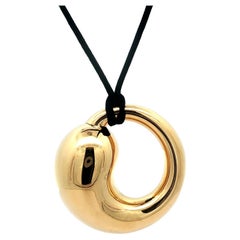 Tiffany & Co. Ciondolo a forma di cerchio eterno Elsa Peretti in oro giallo 18k Extra Large XL