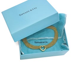Tiffany & Co. Elsa Peretti 18k Yellow Gold Heart Strand Necklace