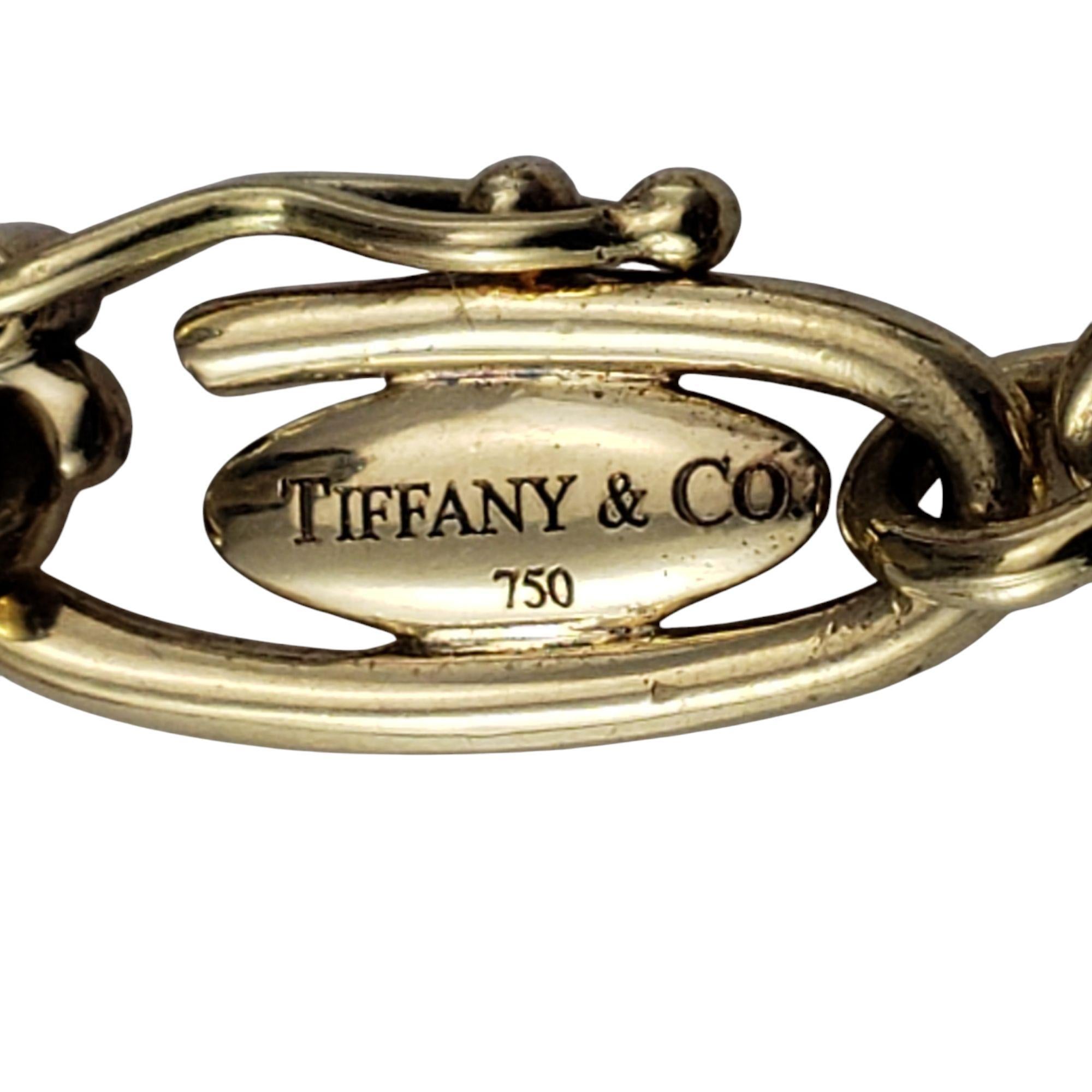 Tiffany & Co. Elsa Peretti Bracelet à breloques iconique en or jaune 18 carats n° 21551 en vente 2