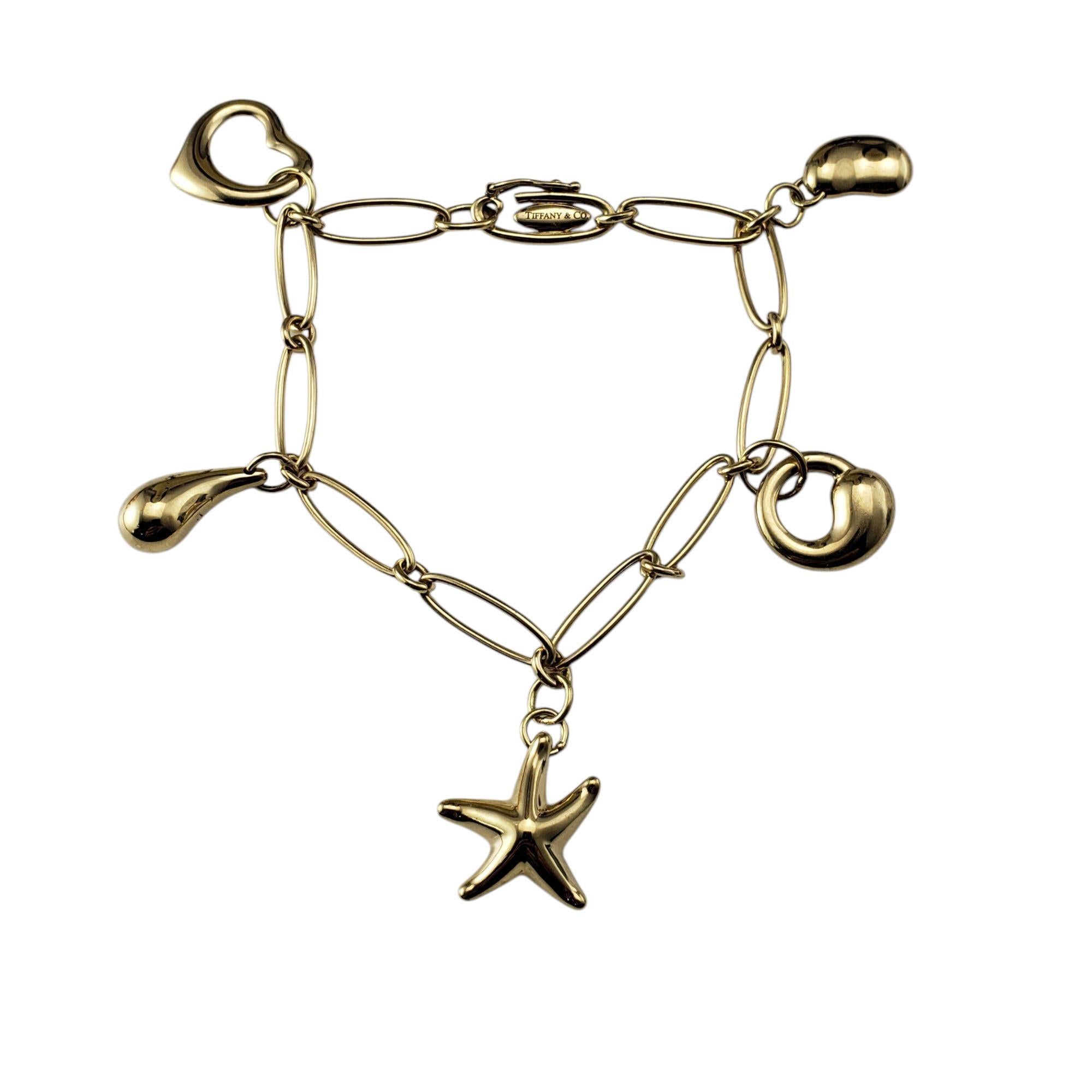 Tiffany & Co. Elsa Peretti 18K Yellow Gold Icon Charm Bracelet #21551