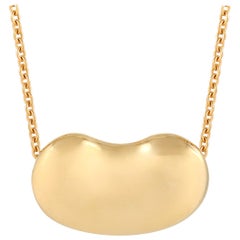 Tiffany & Co. Elsa Peretti 18K Yellow Gold Large Bean Pendant Necklace