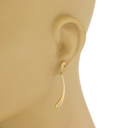 Tiffany & Co. Elsa Peretti 18k Yellow Gold Long Teardrop Dangle Earrings