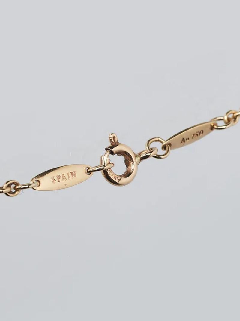 TIFFANY & CO Elsa Peretti for Tiffany & Co. 18k Yellow Gold Collana a Cuore Aperto in vendita 1