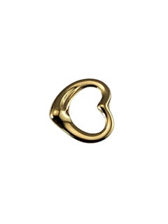 Tiffany & Co. Elsa Peretti 18K Yellow Gold Open Heart Pendant 22mm #24956