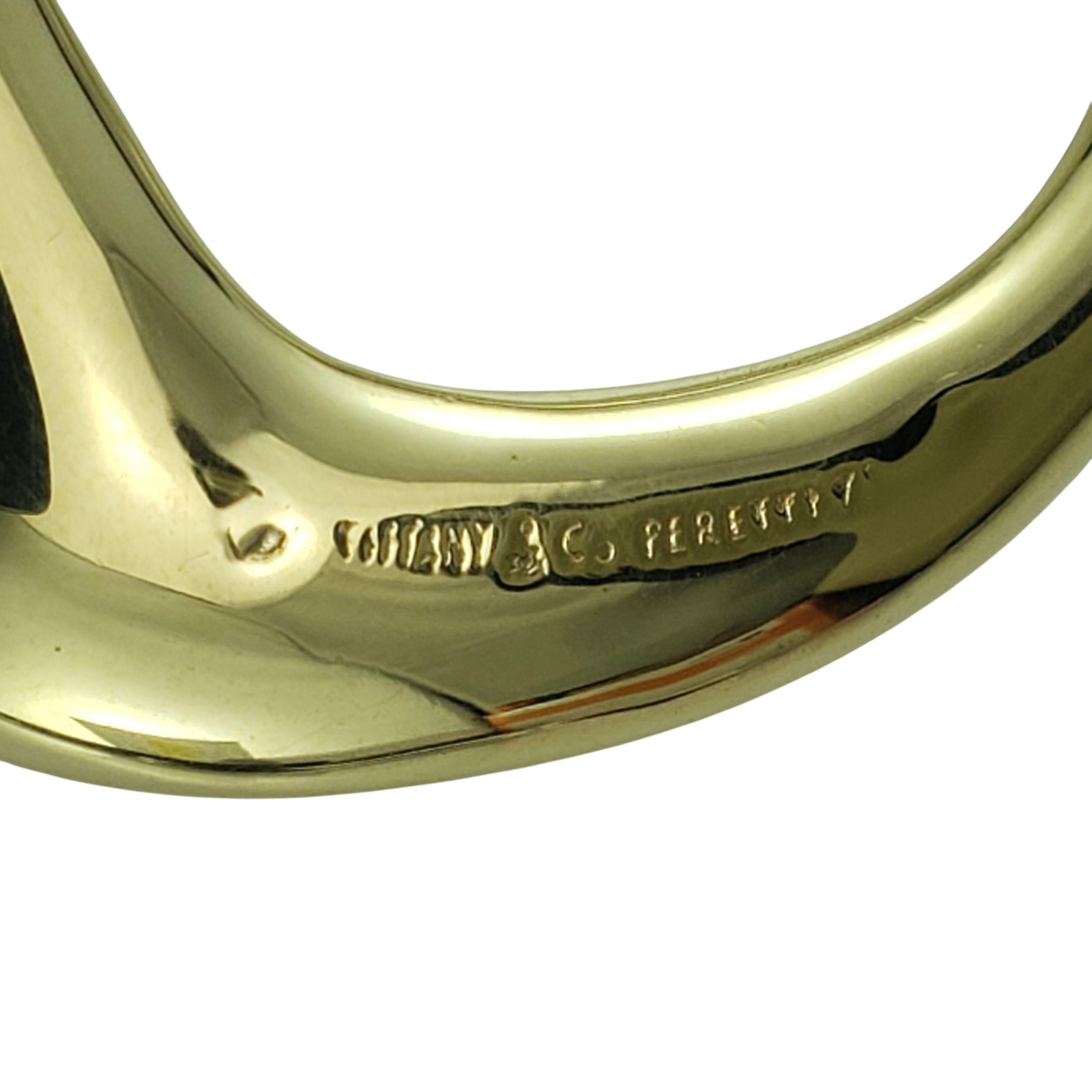 Tiffany & Co. Elsa Peretti Pendentif coeur ouvert en or jaune 18K #23391 Pour femmes en vente