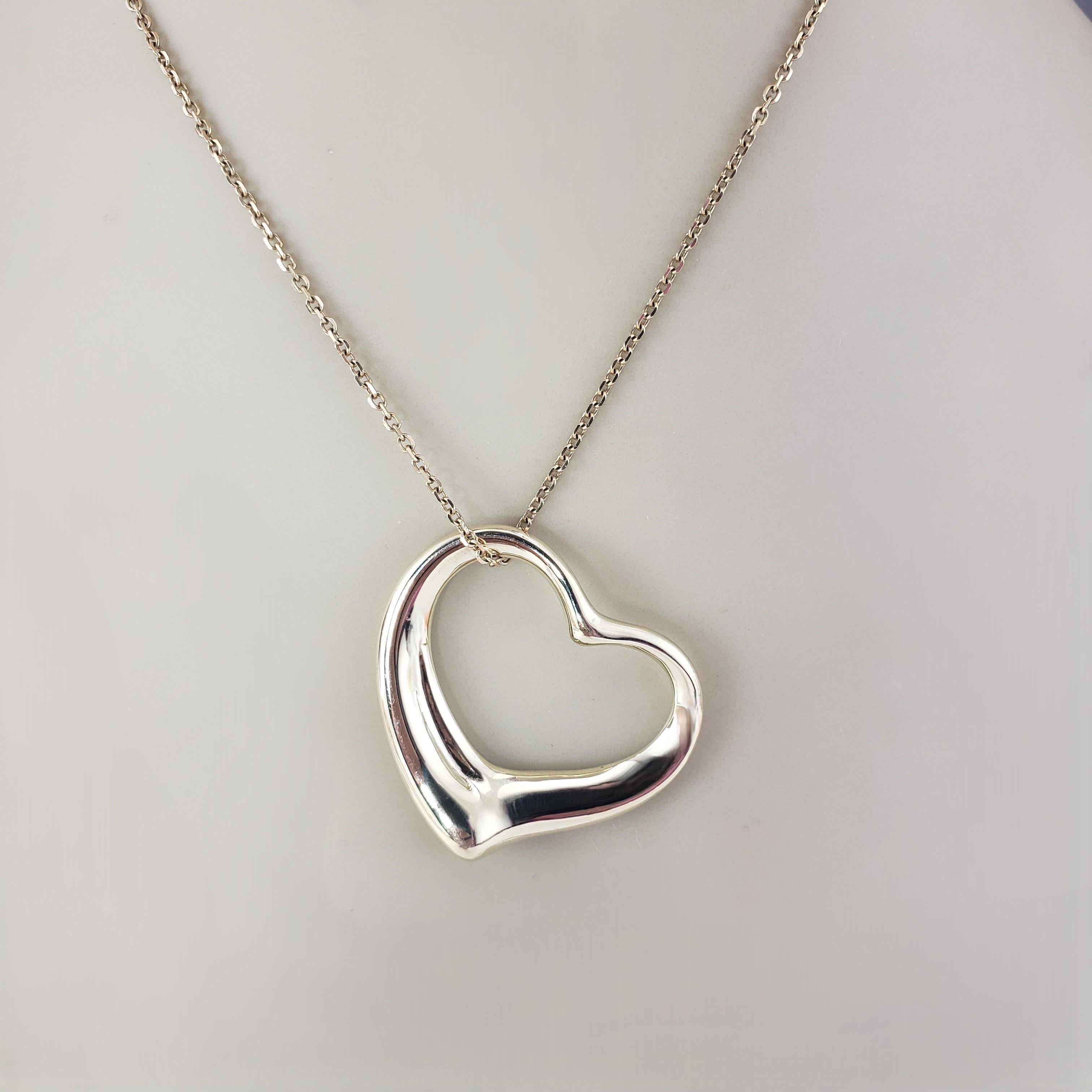 Tiffany & Co. Elsa Peretti Pendentif coeur ouvert en or jaune 18K #23391 en vente 3