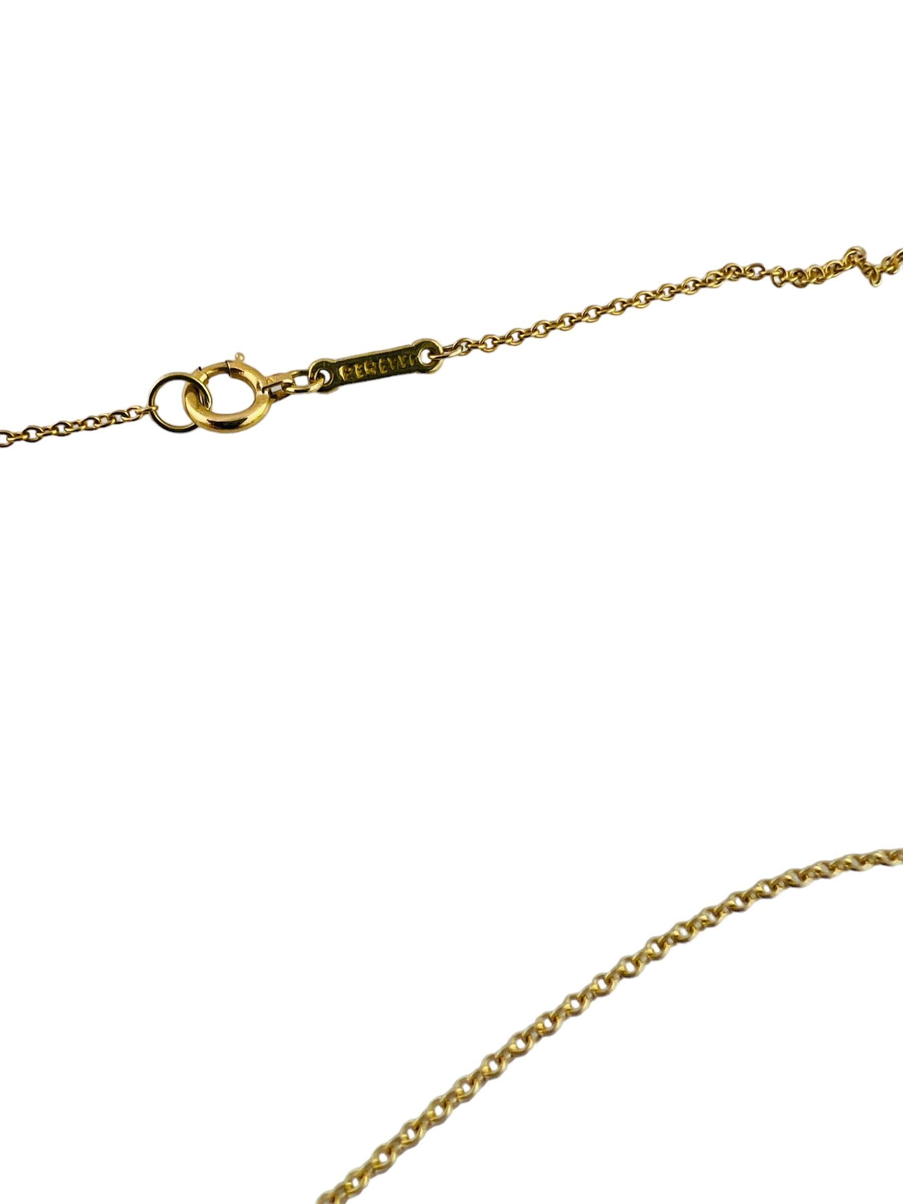 Tiffany & Co. Elsa Peretti 18K Yellow Gold Open Heart Pendant Necklace #15424 4