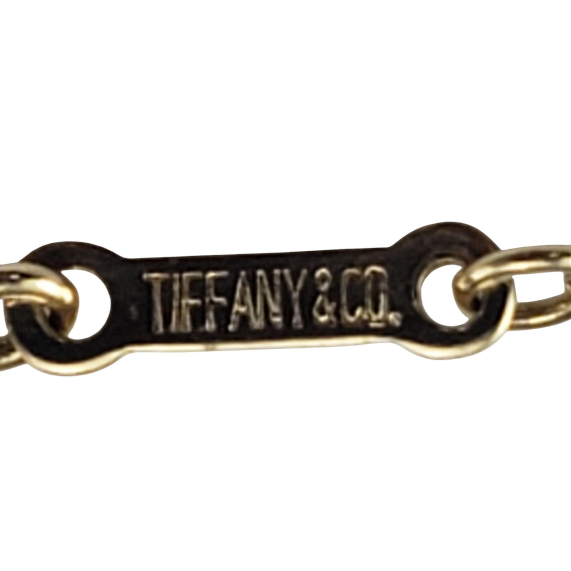 Women's Tiffany & Co. Elsa Peretti 18K Yellow Gold Open Heart Pendant Necklace #21097 For Sale