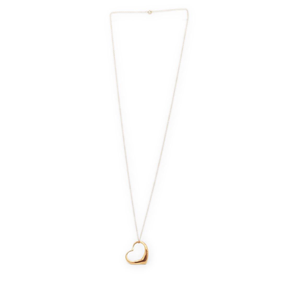 tiffany single heart necklace