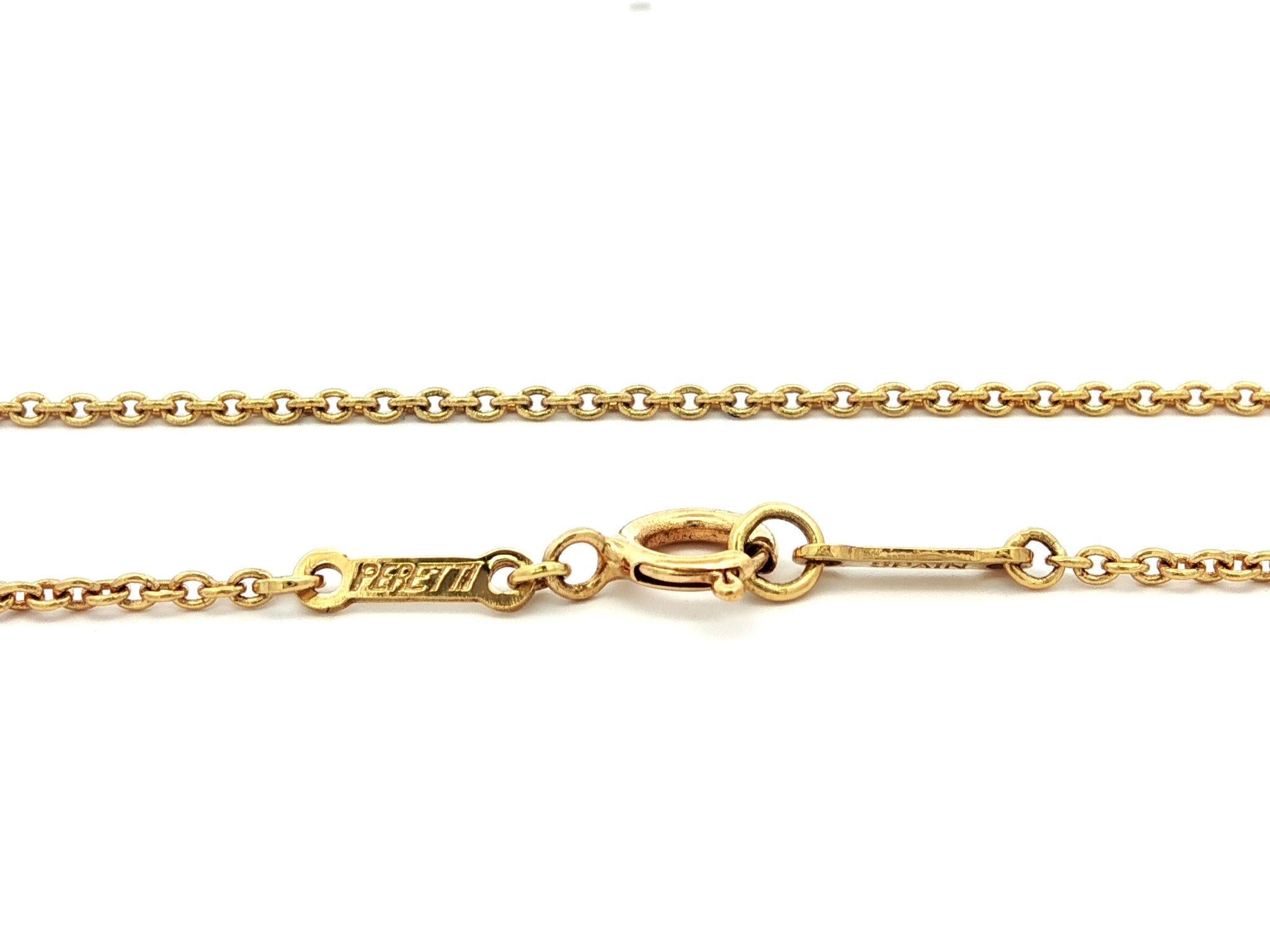 Tiffany & Co. Elsa Peretti 18k Gelbgold Puffed Full Heart Anhänger Halskette im Angebot 4