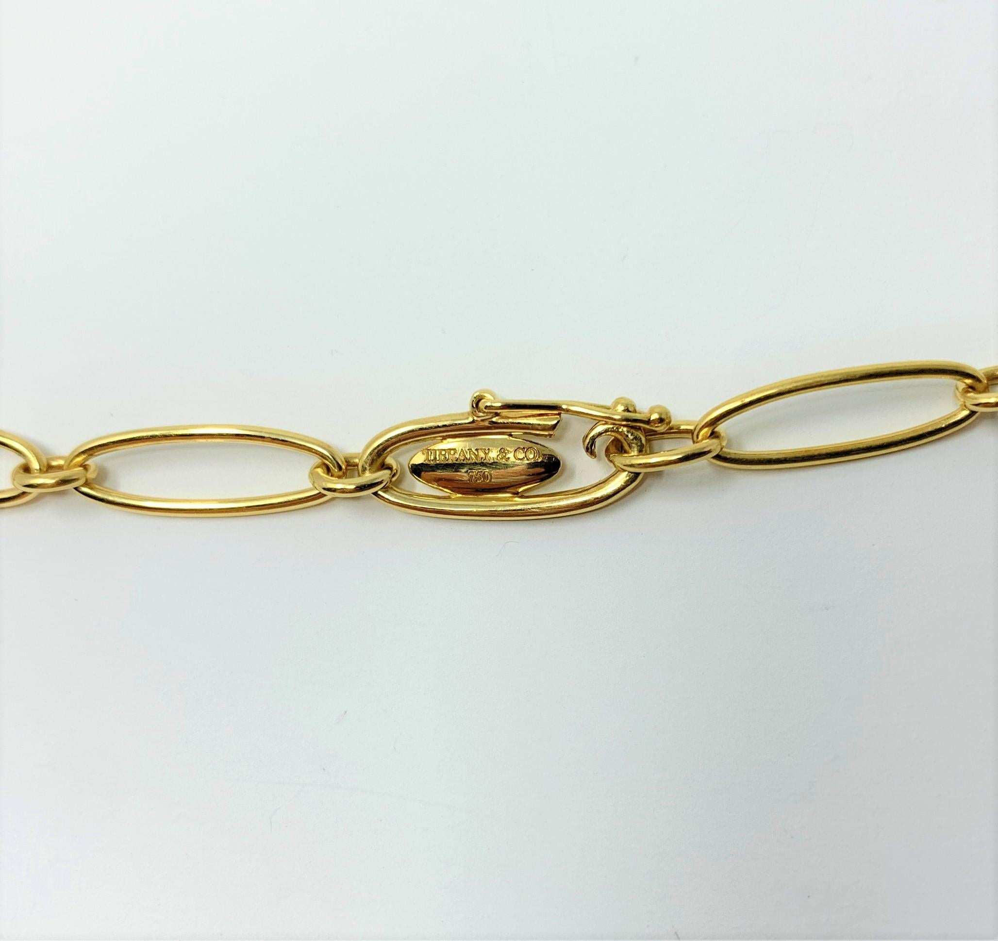 Tiffany & Co. Elsa Peretti 18 Karat Yellow Gold Round Pendant Necklace 1