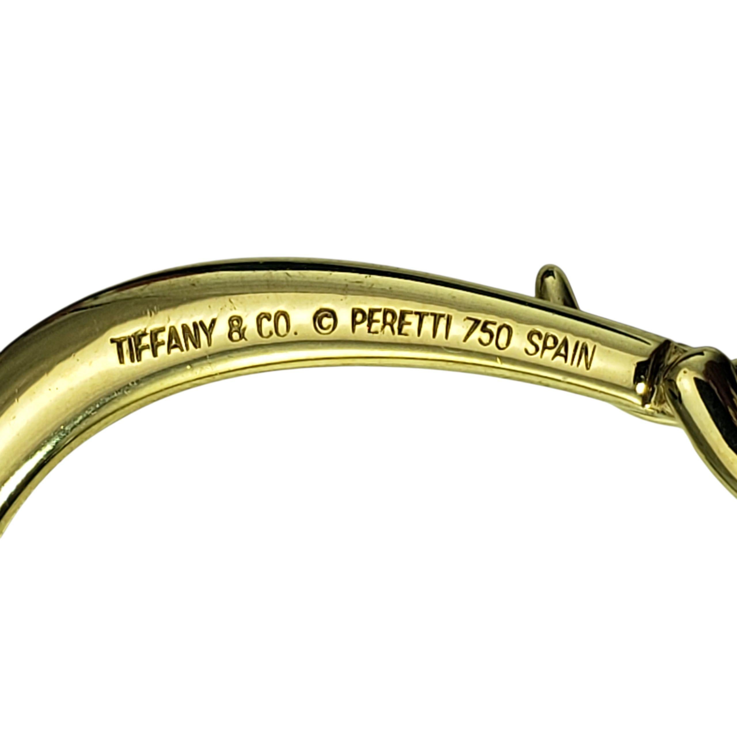 Tiffany & Co. Orecchini a serpente in oro giallo 18 carati Elsa Peretti #22296 In condizioni buone in vendita a Washington Depot, CT
