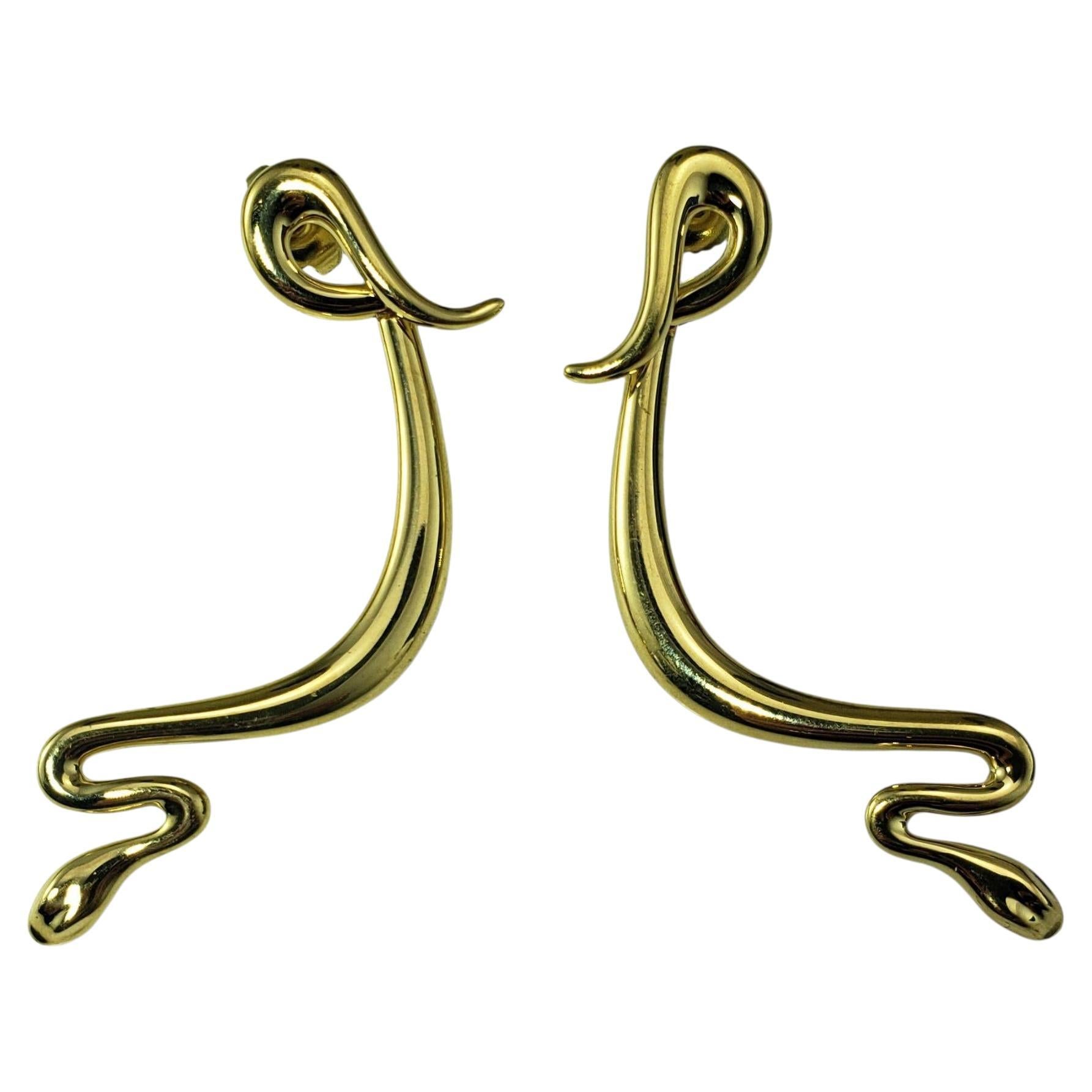 Tiffany & Co. Orecchini a serpente in oro giallo 18 carati Elsa Peretti #22296 in vendita