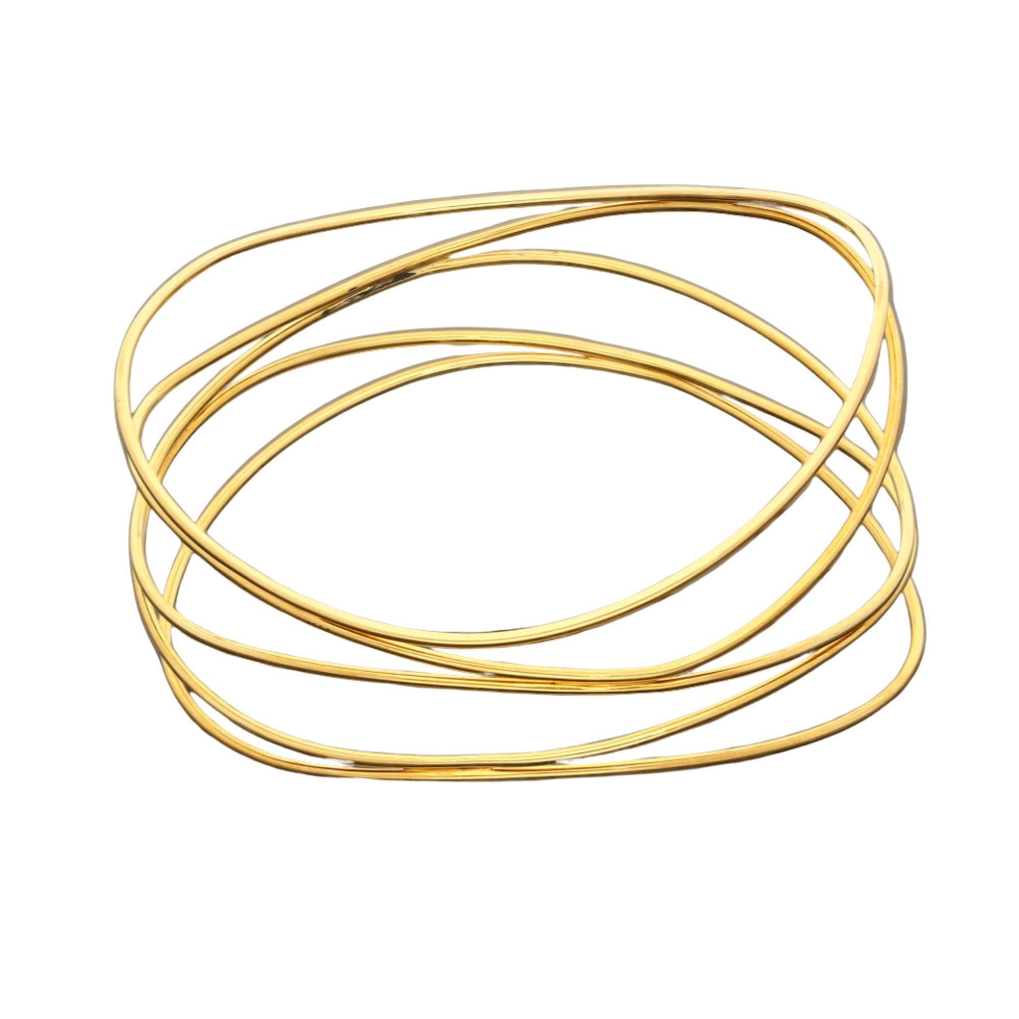 Tiffany & Co Elsa Peretti 18K Yellow Gold Vintage Bangle For Sale 3