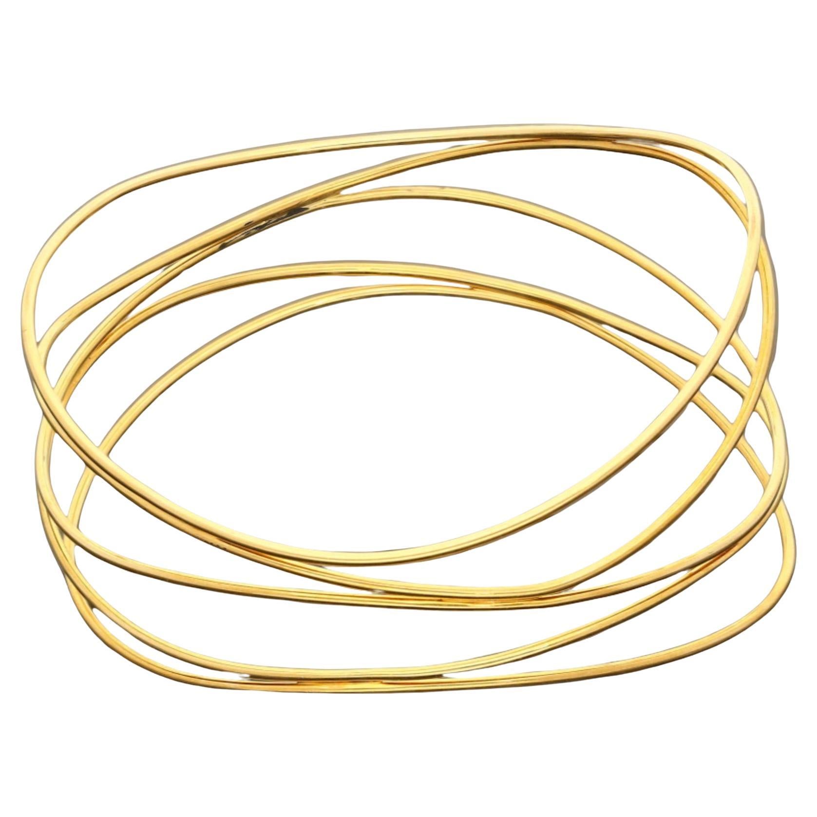 Tiffany & Co Elsa Peretti 18K Yellow Gold Vintage Bangle