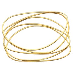 Tiffany & Co Elsa Peretti 18K Yellow Gold Vintage Bangle