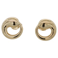 Tiffany & Co. Elsa Peretti 18K Yellow Gold Vintage Eternal Circle Stud Earrings