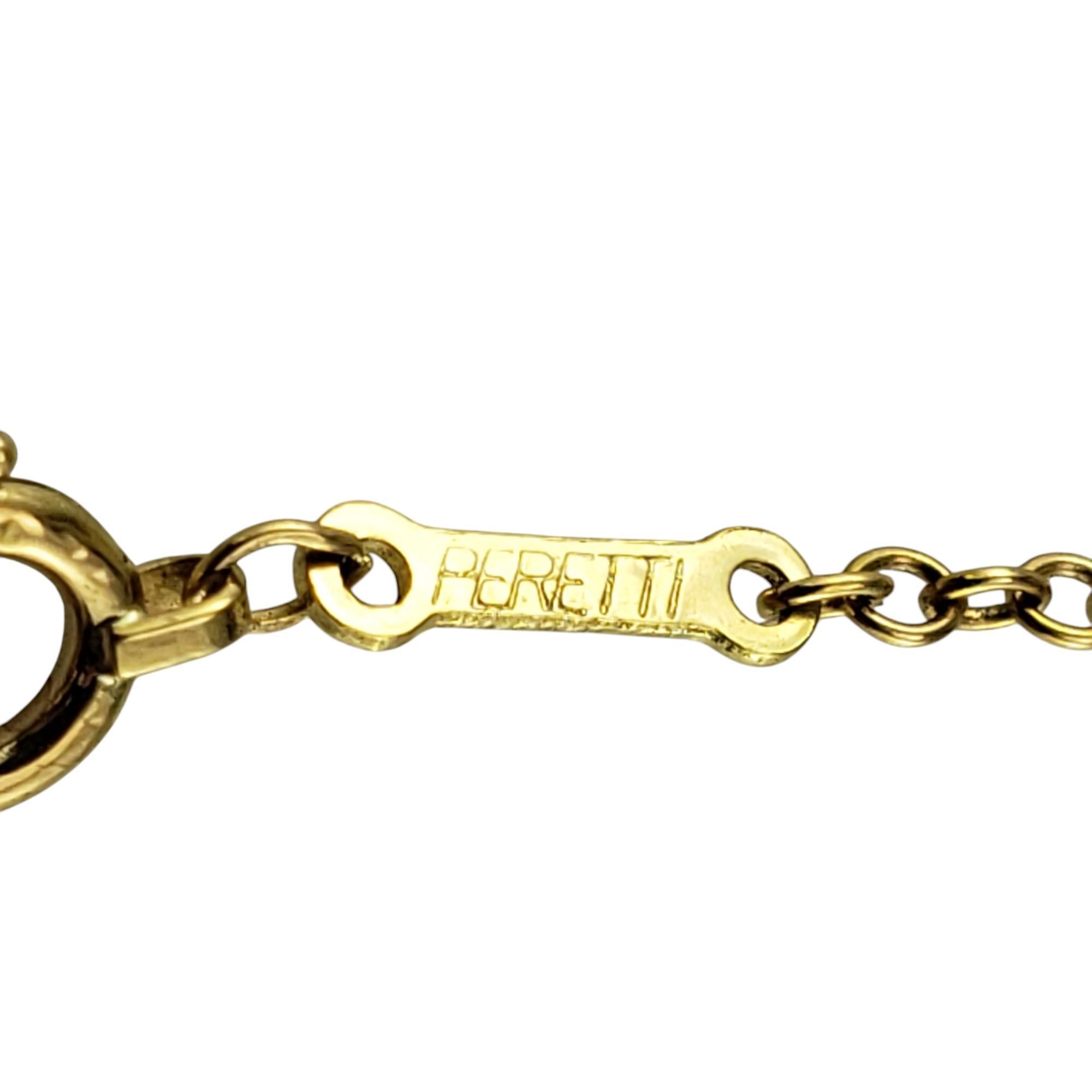 Tiffany & Co. Elsa Peretti, collier pendentif « Whale Tale » en or jaune 18 carats n° 19569 en vente 1