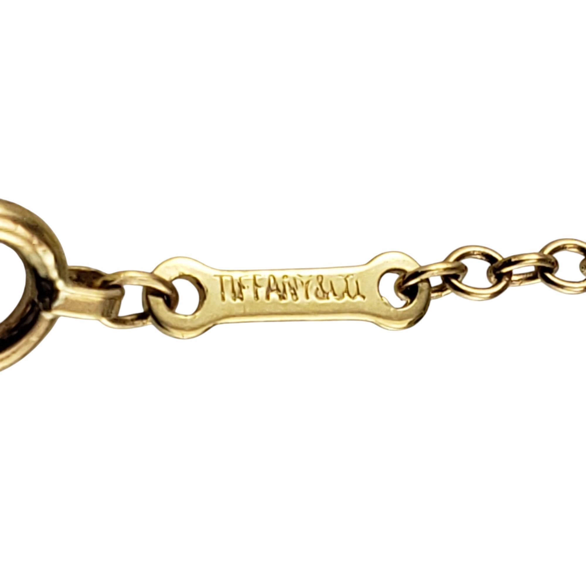 Tiffany & Co. Elsa Peretti, collier pendentif « Whale Tale » en or jaune 18 carats n° 19569 en vente 2