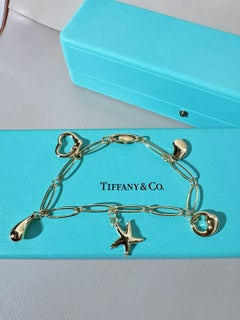 Tiffany & Co. Elsa Peretti 18‑K Yellow‑Gold Five‑Charm Bracelet