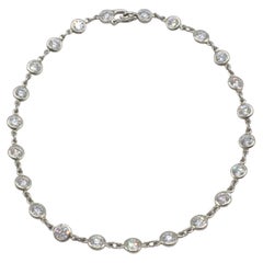 Tiffany & Co. Elsa Peretti 2.30 Carat Diamond by the Yard Platinum Bracelet