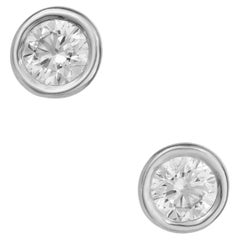 Tiffany & Co. Pendientes de diamantes Elsa Peretti de 0,66 quilates en platino por metros