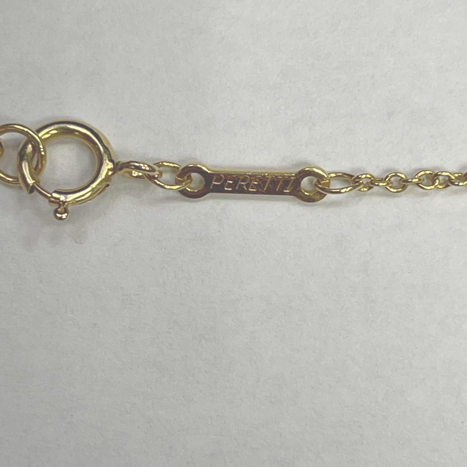 Round Cut Tiffany & Co. Elsa Peretti .69 Carat Diamond by The Yard Yellow Gold Necklace