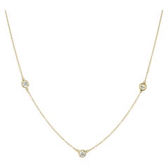 Tiffany & Co. Elsa Peretti .69 Carat Diamond by The Yard Yellow Gold Necklace