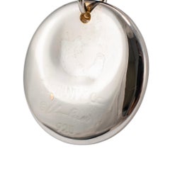 Tiffany & Co. Elsa Peretti 925 Round Disc Silk Cord Pendant Necklace