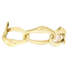 Tiffany & Co. Elsa Peretti Aegean 18k Gold Polished Large Link Toggle Bracelet