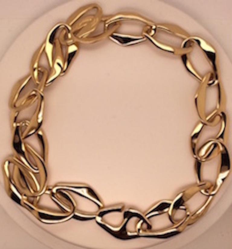 Smooth slinky gold link 